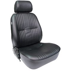 PRO90 Recliner Seat w/ Headrest - RH Black Vnyl