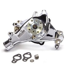 69-96 SBC Water Pump Long Chrome SuperCool