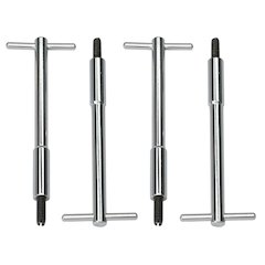 Chrome T-Bar Wing Nuts