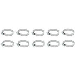 S.S. Worm Gear Clamps 3.54in to 4.49in 10 Pack