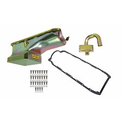6qt Oil Pan Kit BBC Zinc Finish