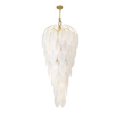 Alessia Collection 21Light Chandelier Brushed Brass