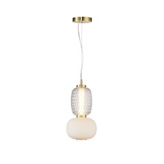 Cyra Collection 1Light Double Shade Pendant Brass