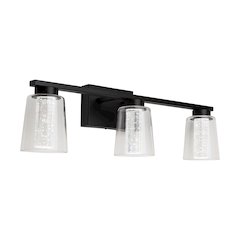 Dalton Collection 3Light Bathroom Vanity Fixture Black