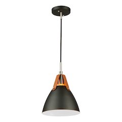 Tote 1 Light Pendant Black