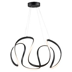 Mira 40W LED Pendant Black