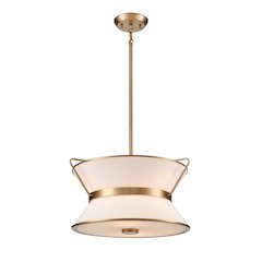 Layla Chandelier 17" Diameter Brushed Brass