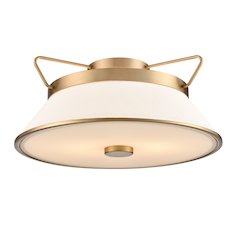 Layla Semi Flushmount Brushed Brass