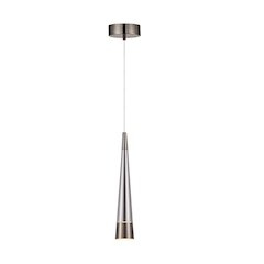 Sunnyvale Collection 1Light Pendant Pearl Black and Smoke