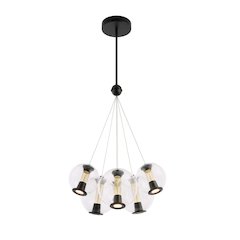 Arlo Collection 6Light Chandelier Black