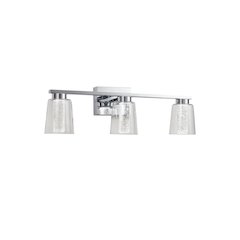Dalton Collection 3Light Bathroom Vanity Fixture Chrome