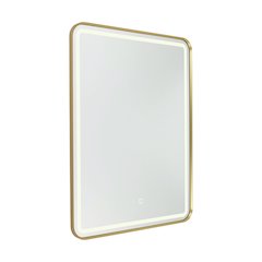 Reflections Collection Rectangular Bathroom Mirror Brushed Brass