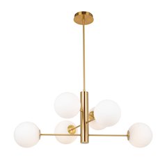Aurelia Collection 6Light 31" Chandelier Brass