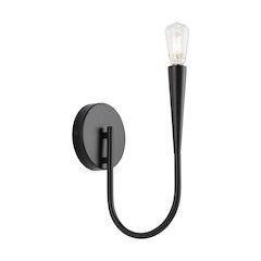 Bronte Collection 1Light Sconce Black
