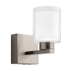 Saville Collection 1Light Bathroom Sconce Brushed Nickel