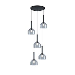 Kali Collection 5Light Chandelier Black