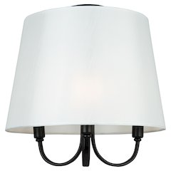 Rhythm 3 Light SemiFlush Mount Black