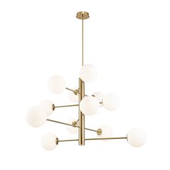 Aurelia Collection 12Light Chandelier Brass