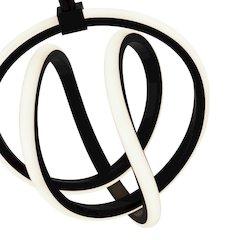 Rose 1 Light LED Pendant Black
