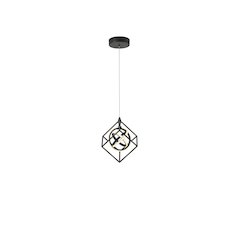 Tulip Collection Integrated LED Pendant, Matte Black