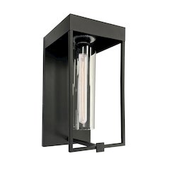 Gardenbrooke - 1-Light Outdoor Wall Light - 8" - Black