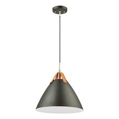 Tote 1 Light Pendant Black