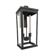 Elmgrove - 2-Light Outdoor Wall Light - 10" - Black