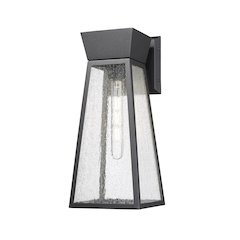 Lucian Collection 1Light 17" Outdoor Wall Light Black