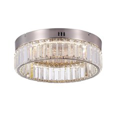 Stella Single Tier LED Flushmount Satin Nickel