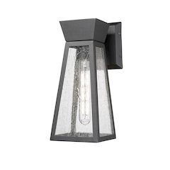 Lucian Collection 1Light 12" Outdoor Wall Light Black
