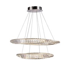 Stella 90W LED Chandelier Satin Nickel