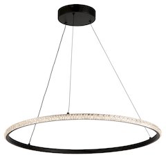 Nova 30W LED Pendant Black