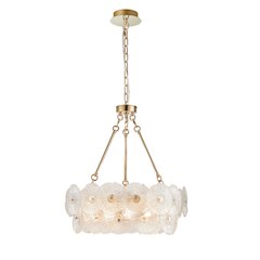 Bloom Collection 15Light Chandelier Brass