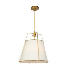 Pullman Collection 3Light Pendant Brass