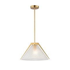 Baltic Collection 1Light Pendant Brass