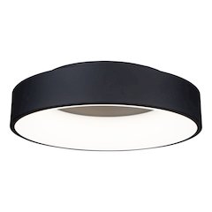 Lazio Collection Integrated LED Flush Mount, Black