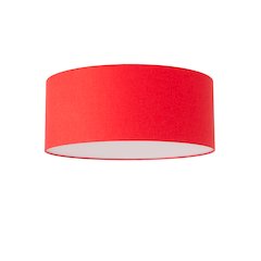 Stretch Flush Mount, Crimson Red , Satin Nickel