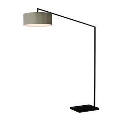 Stretch Arc Floor Lamp - Cashmere Gray Shade