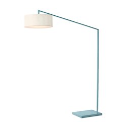 Stretch 87"H 1-Light Arc Lamp, Pool Blue Body, for Living Room or Bedroom