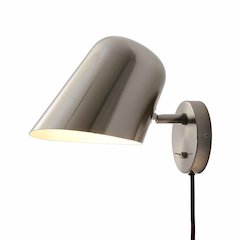 Culver Wall Sconce - Satin Nickel, Plug-in, On/Off Toggle Switch