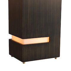 Zen Standing Table Lamp with Night Light - Gilded Ebony