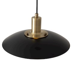 Rancho Mirage Small 12" OD Pendant Light - Matte Black