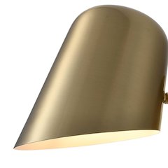 Culver Plug-in Wall Sconce - Brushed Brass, Brushed Brass