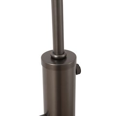 Palm Springs 1 Light Arc Floor Lamp - Gunmetal