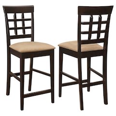 Mocha and Cappuccino Stools (Set of 2)