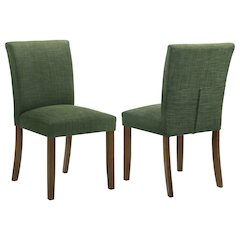 Conifer Green Upholstered Dining Side Chair (Set of 2)