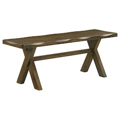 Rustic Nutmeg Wood Bench