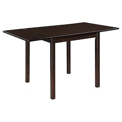 Cappuccino Dining Table with Drop Extension Leaf