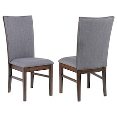 Wawona Grey Upholstered Dining Side Chair Grey (Set of 2)
