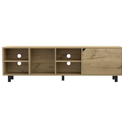 5-Shelf TV Stand Light Oak